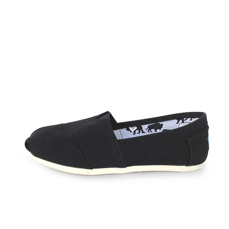 Factory Direct Selling European and American Canvas Shoes Men and Women Lazy Solid Color Shoes