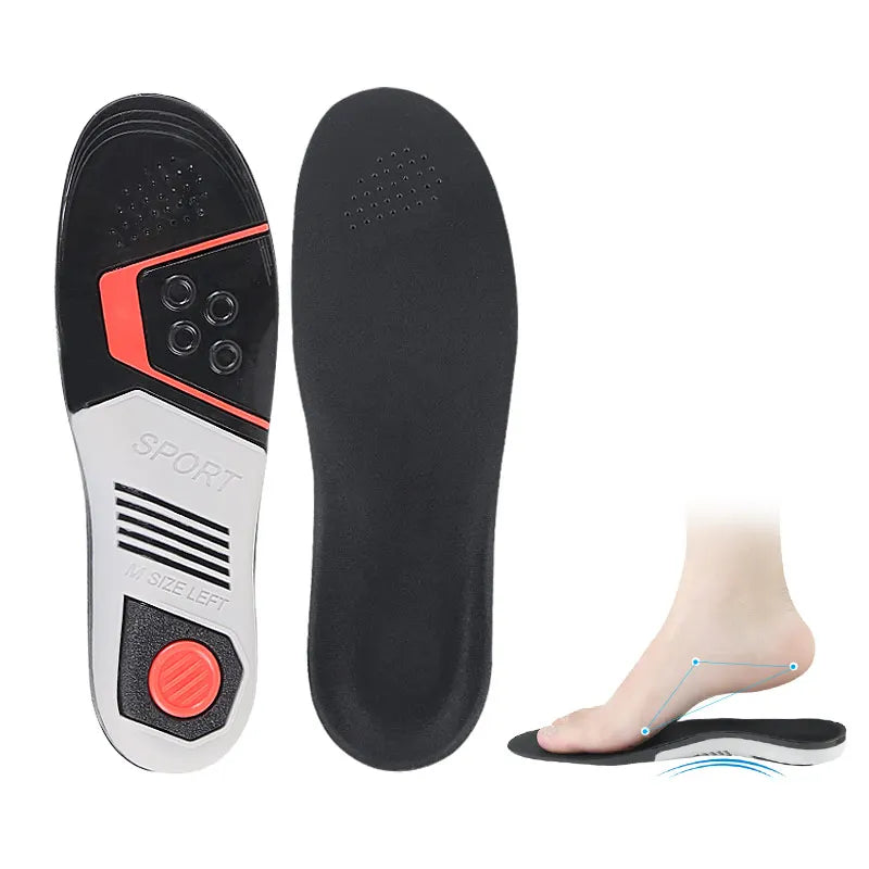 Velvet Comfortable Sports Insoles Shock Absorption Shoe Insole with Breathable Arch Support and Cushion Shoe Pad TPE Insoles