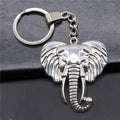 WYSIWYG 54x47mm Antique Silver Plated Antique Bronze Plated Zinc Alloy Elephant Keychain Accessories P2-ABD-C10518