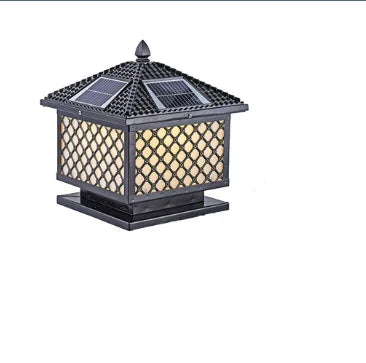 IP65 Waterproof LED Garden Solar Lawn Light Outdoor Solar Gate Pillar Light