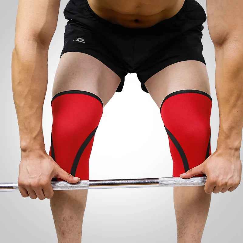 SHIWEI-2101#Powerlifting Knee Support Weightlifting Neoprene 7mm Custom logo Knee Brace Sleeve