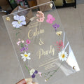 Custom Acrylic Love Theme Modern Wedding Invitations for Europe/America Clear Color Wholesale