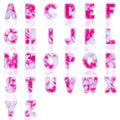 New Iron on 6.5CM Tie-dye Twill Embroidery Hot pink Letter Embroidery Letter Patch for  Bag Clothes Hat Decoration