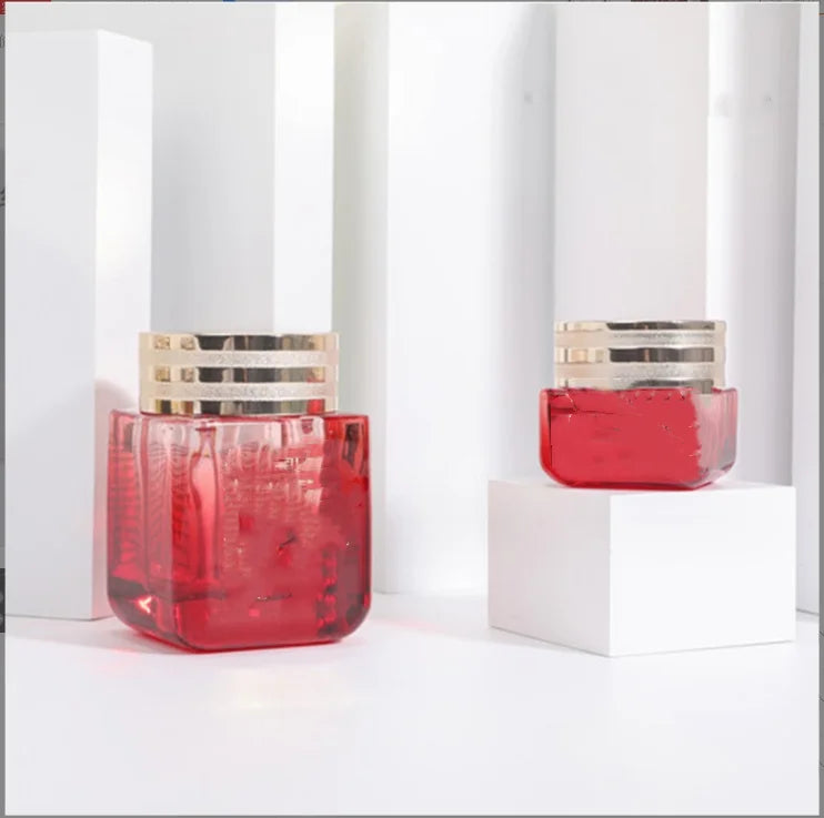 a Fu's High Grade 45g Glass Cream Bottle New Same Design for Face Cream Medicine Screw Cap Empty Packaging