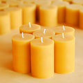 2*4 Inch Beeswax Pillar Candles 4 Packs 100% Bees Wax Candles for Relax Smokeless Dripless Candles