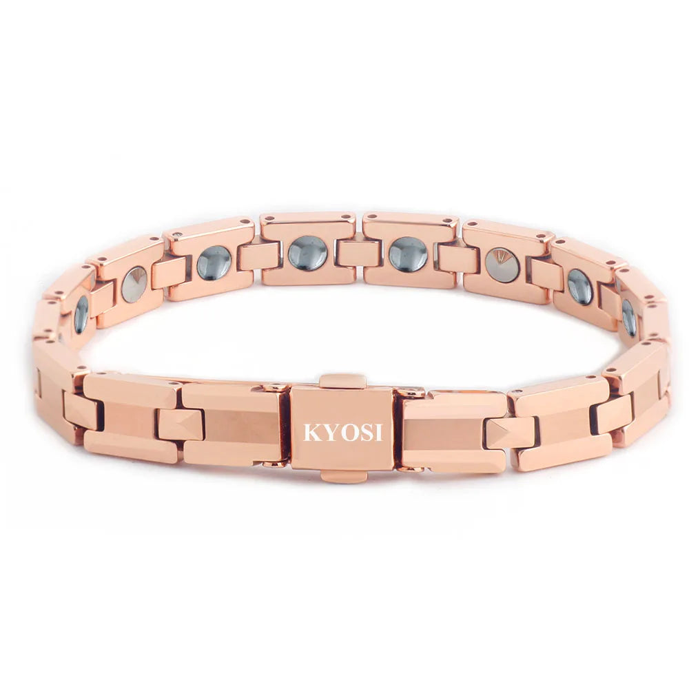 2025 KYOSI Top Quality Magnetic Jewelry Supplier 99.999% Germanium Tungsten Bracelet for Couple