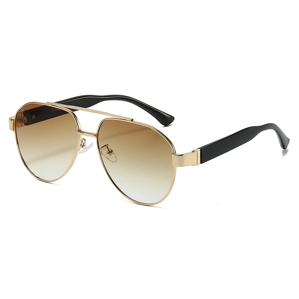 XY6188 Mens Classic Double Bridge Pilot UV400 Sunglasses for Driving
