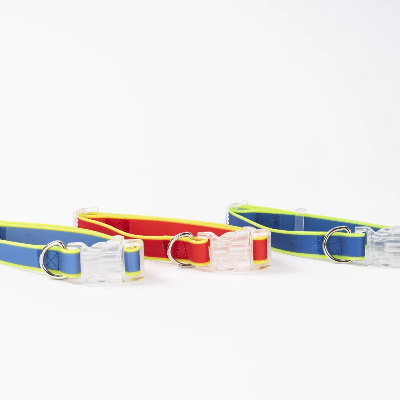Customized PVC Dog Collar with Luminous LED Padded Fashionable Featuring Solid Pattern Decorative Ribbons Safety Dog Leash