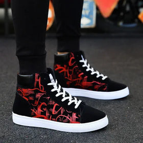 Factory Wholesale Students Custom Casual Man Fashion Latest Design Plain Classic Zipper Canvas Sports Shoes