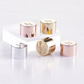 HUIHO Parts Lip Gloss Tube Aluminum Lids Luxury Rose Gold Silver Cosmetic Packaging Container