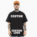 High Quality 100% Cotton Custom Brand Logo Printing T Shirt Men Graphic Tees Shirt Custom Print Tshirt Box Tee Shirt