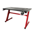 Best Selling Modern Black PC Gaming Desk with LED Lights Convertible Design for Office Use