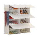 Factory Direct Price 6 Tier Storage Shoe Cabinet Dustproof and Portable Kids Children Put 24 Pairs of Shoes Plastic Shoe Rack