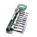 13PCS Cr-V Car Repair Tool Set 24T 1/2\" Socket Set Long Sleeve Ratchet Wrench Hardware Tools Combination Kits with OEM Support