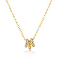 Hot Selling Women's S925 Pendant Necklace Simple Classic Vintage Circle Vermeil Sterling Silver Zircon for Parties Engagements
