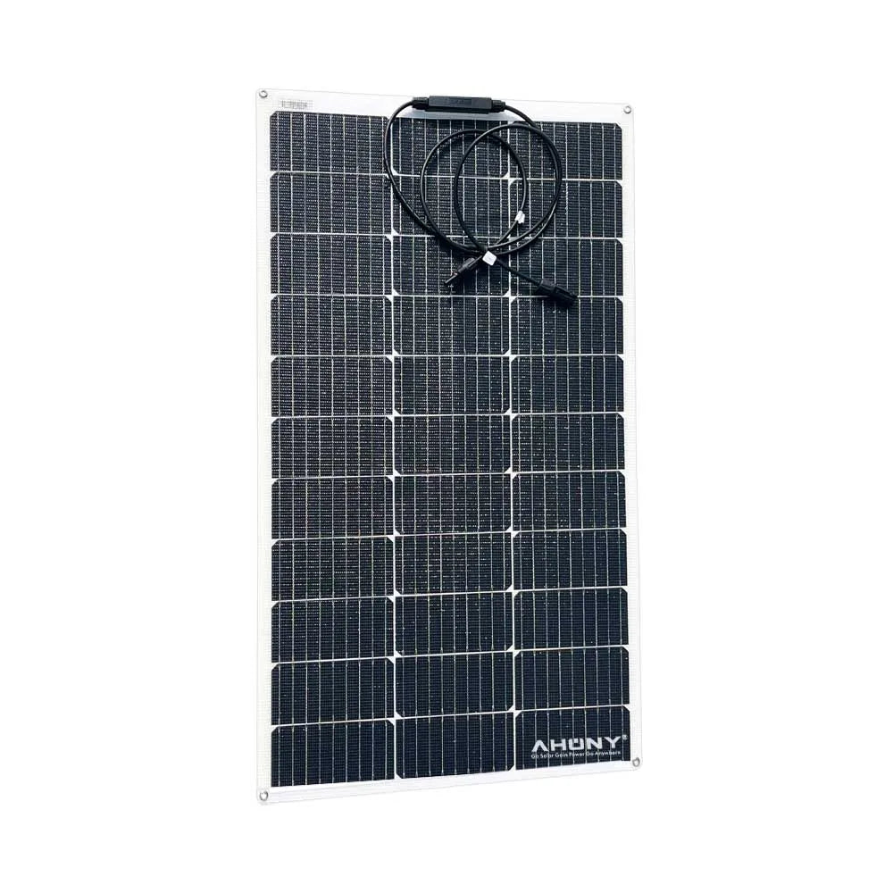 Semi Flexible 100w Solar Panel Ultrathin Lightweight Monocrystalline Solar Module for Balcony RV Boat Cabin Van Car