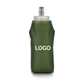 500ml BPA-Free TPU Plastic Collapsible Soft Flask for Sports Running Bicycle Convenient Foldable Water Bottle with Straw