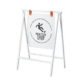 Storefront Custom Design Metal Frame Sign Store Furniture Display Stand