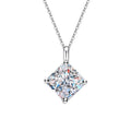 Hot Sale 1.2 Carat Lady's 925 Sterling Silver Gemstone Jewelry Gifts D Color Princess Cut Moissanite Diamond Pendants