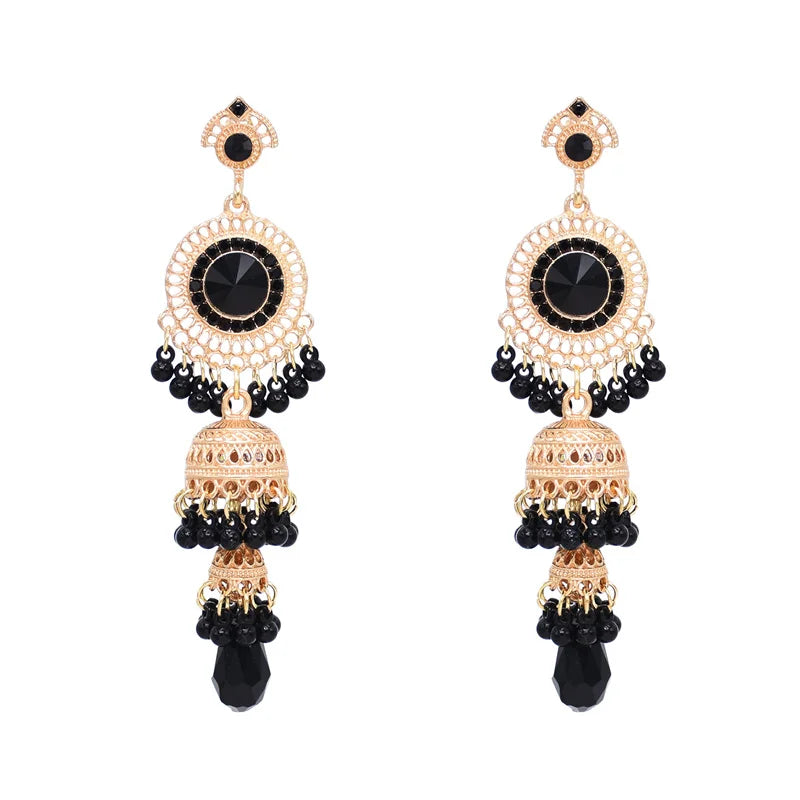 New Retro Bohemian Ethnic Style Women's Earrings Holiday Fashion Everything With Charm Elegant Temperament Accessories