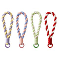 Handcrafted Aesthetic Macrame Keychain Wristlet Woven With Tassel Car Key Purse Wallet Present Colorful Rope Keychain
