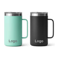 24oz Cooler 720ml Stainless Steel Office Wine Mus Insulated Coffee Cup Custom logo Magnetic Lid Vasos Termicos Camping Tumbler