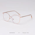 Glass Glass Hot Selling Fashion Trend Literary Personality Elegant Round Metal Frame Customizable Lens Glasses