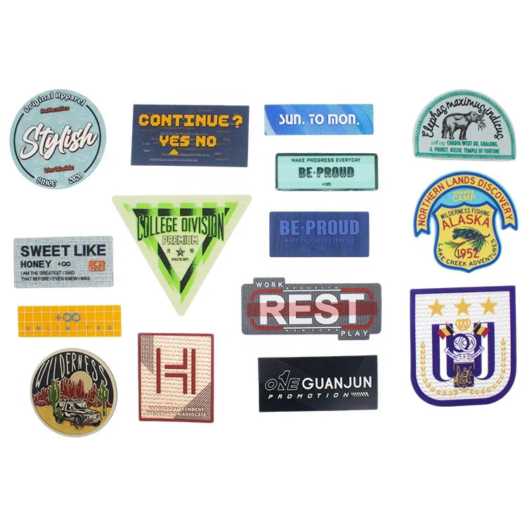 Silicone Logo Iron on Fabric Wholesale Screen Printing Heat Transfer Patches for Clothing
