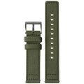 Stitching Thread Holes Green Canvas Watch Straps Sailcloth Watch Bracelet With 304 SS Buckle