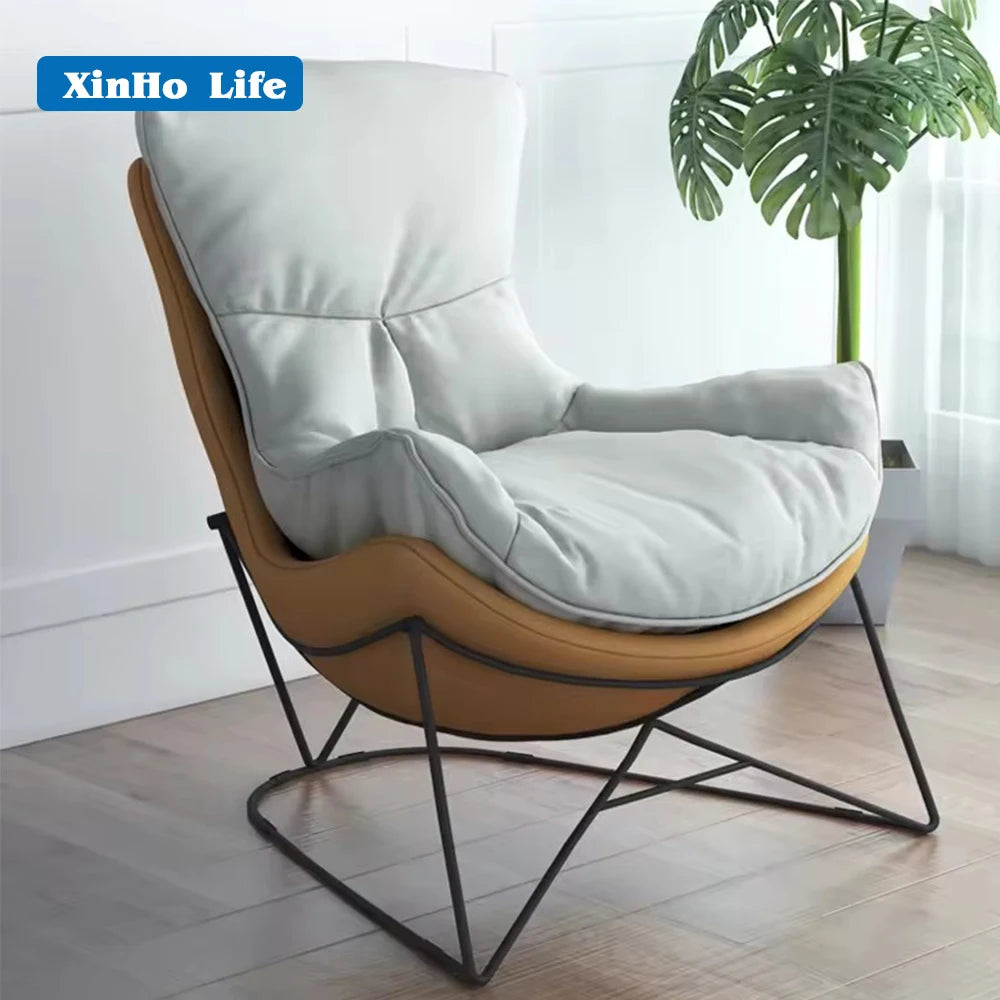 Luxury Single Recliner Sofa hotel chair modern nordic chaise lounge chair