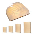 Trading Popular Products 2025 Hot Sale Wooden Mini Usb Led Rechargeable Night Light Folding Paper Book Lamp Corporate Gifts