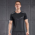 Custom Fitness T Shirt Men Factory Wholesale Clothing Workout Sports Gym Tops Black Short Sleeve Quick Dry Running Shirts
