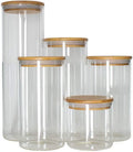 Food Storage Jars for Kitchen and Pantry Organization Perfect for Flour Glass Storage Jar