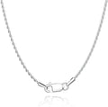 925 Sterling Silver Link Chain Necklace for Women & Men Trendy Fashion Jewelry Silver Plated Custom Logo Gift Option