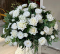 O-X503 Wholesale Wedding Centerpieces Table Decorations Silk Flower Ball Wedding Backdrops White Red Pink Flower Balls
