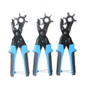 Multi-functional Belt Hole Punch Pliers Round Oblong and Oval Hole Puncher for Belts Leather and Paper