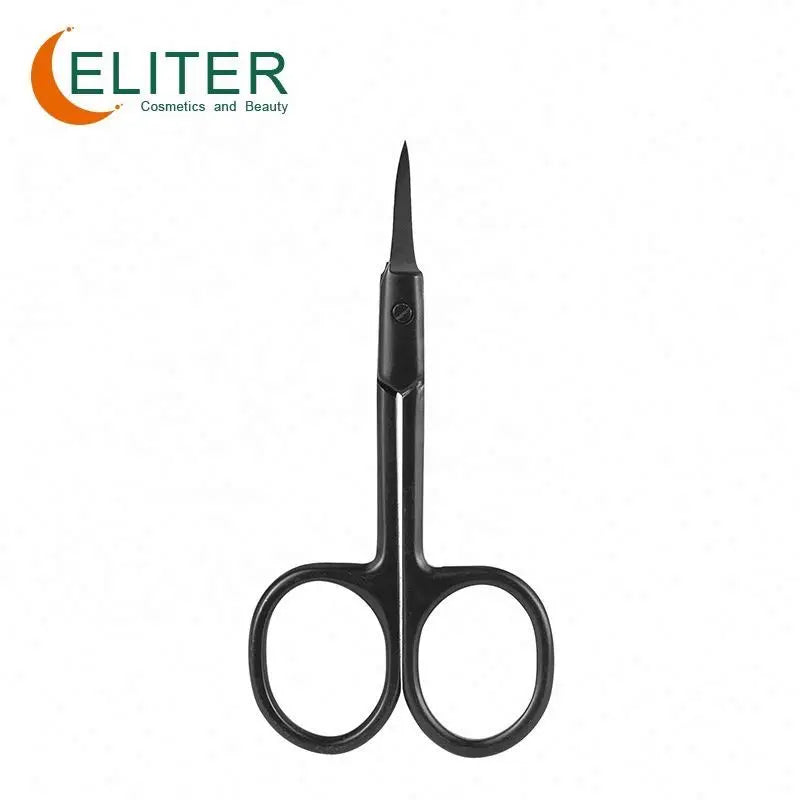 Eliter Hot Sell in Stock Black Stainless Steel Cuticle Scissors Nn Cuticle Curved Nail Scissors Cuticle Scissor Manicure
