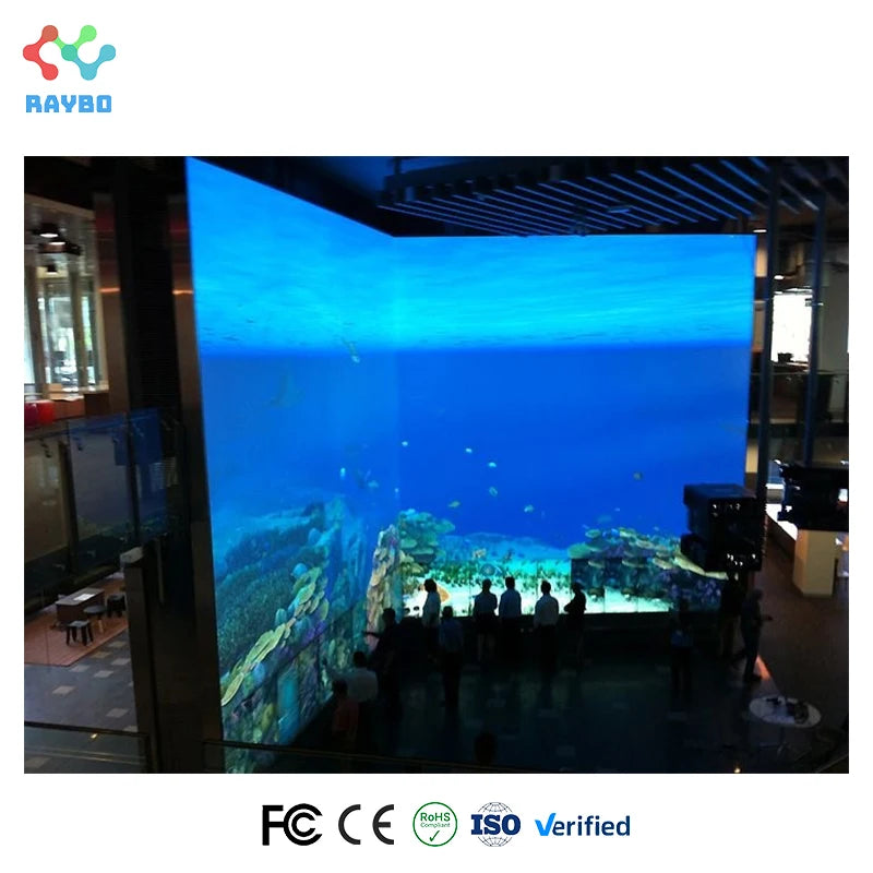 RAYBO P2.6 P3.91 Advertising High Definition LED Video Wall Display Panel Shopping Mall Fixed Large Indoor LED Screen