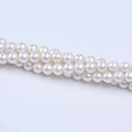 Zhuji Natural Round 10-11mm White Freshwater Pearl Stand for Jewelry Making Third Party Certified 61.5g CN/JIA
