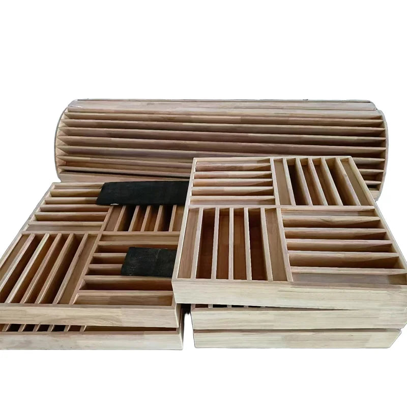 Modern Design Wood Sound Diffuser Noise-Insulating Reflective Materials for Hotel and School 3D Model Design Capable
