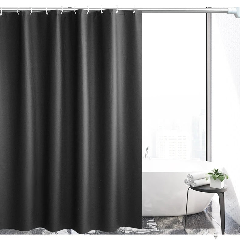 Factory Price Mildew Free Waterproof Vinyl Shower Curtain Liner Cover 240x200cm Polyester Waterproof Fabric Bathroom Curtain