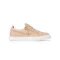 Rubber Sole Round Toe Genuine Leather Low-top Lady Sneakers Shoes