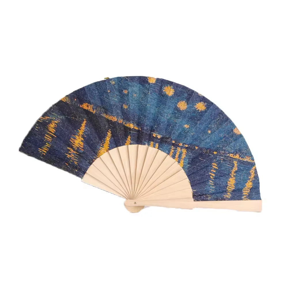 Wooden Printing Hand Fan for Wedding or Home Decoration Custom Wooden Fans