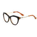 Italian Designer Classic Solid Diamond Optical Glasses Acetate Metal Eyewear Women Custom Logo Handmade Eyeglasses Frame NEW