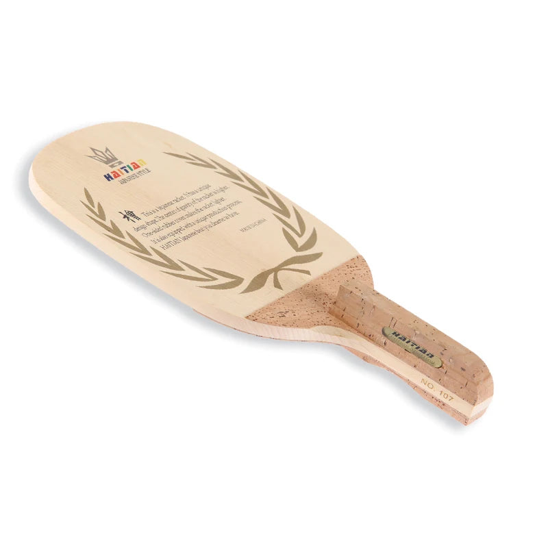 Haitian Natural Cork Handle Table Tennis Racket Japanese Style Pingpong Blade MegaBDM