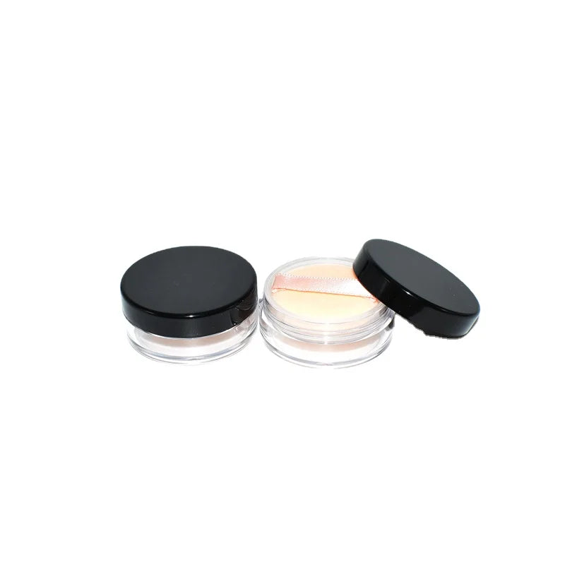 3g 5g 10g 15g 20g Plastic Empty Plastic Makeup Powder Jars Cosmetic Loose Powder Jar with Sifter and Rotating Sifters