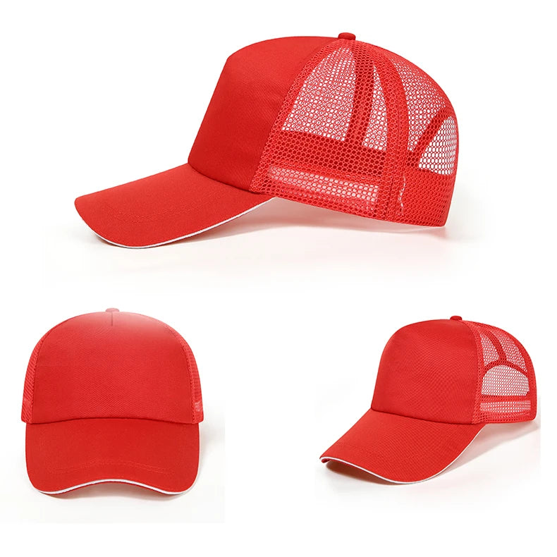 2025 Wholesale Breathable Canvas 100% Polyester Custom Baseball Hats logo Customize Outdoor Fishing Summer Adult 5-Panel