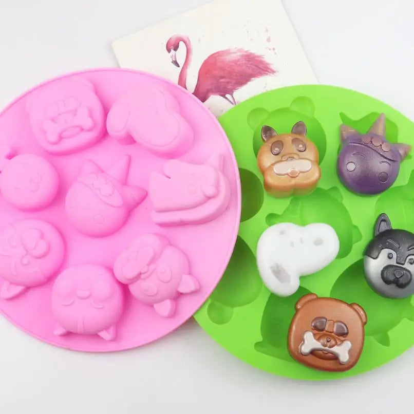 329 Surprise Cake 8 Different Designs unicorn Horse Shape Silicone Cake Mold Silicone Candle Molds Soap Making Molds