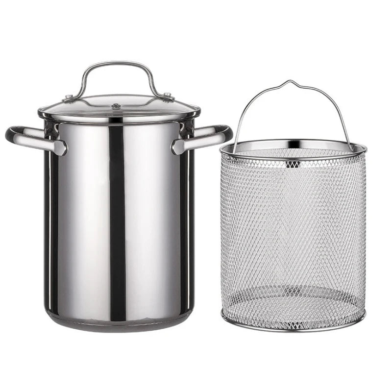Professional Restaurant Use 304 Stainless Steel Stock Pot Non-Stick Material