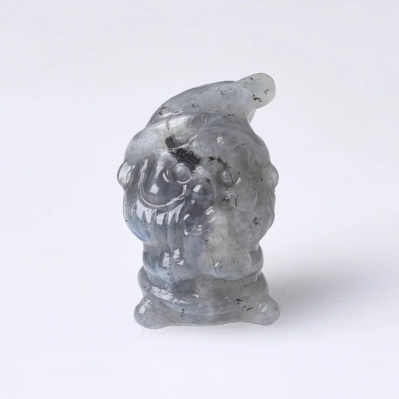 HZ HZ Wholesale Natural Labradorite Carving Crystal Pocket Santa Carving for Home Decoration